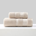 Axyaa White Cotton Towels Set - Hand Face Bath Towel Collection