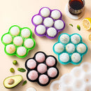 Axyaa Silicone Ice Hockey Maker 7-hole Whisky Ice Cube Mold for Kitchen, Bar & Parties