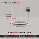 Axyaa LED Chandelier: Modern Dining Room Lighting for Bedroom, Living Room, and Study