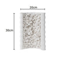 Axyaa Blooming Flower Relief Ceramic Vase Desk Decoration Artificial Floral Arrangement