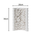 Axyaa Blooming Flower Relief Ceramic Vase Desk Decoration Artificial Floral Arrangement