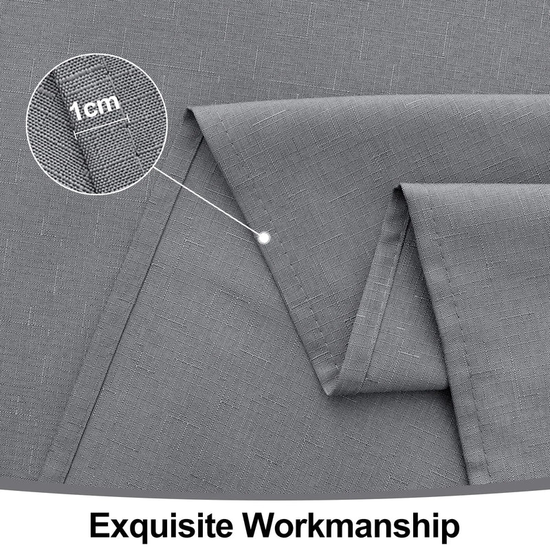 Axyaa Faux Linen Waterproof Tablecloth for Kitchen Dining.