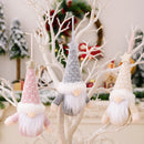 Axyaa Gnomes Plush Dolls Forest Old Man Ornaments Knitted hat Christmas Tree Hanging