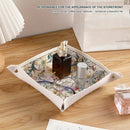 Axyaa PU Leather Desktop Organizer Tray for Home Decor and Storage