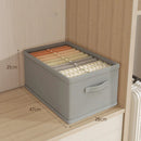 Axyaa Clothes Organizer Box for Wardrobe Storage of Trousers, Jeans, Underwear, and Socks