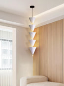 Axya Cream Style Bedroom Bedside Chandelier Branched Long Line Design