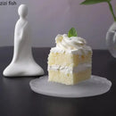 Axyaa Glass Dinner Plates Set - Restaurant Tableware for Desserts, Snacks, Sushi, Cakes