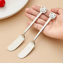 Axyaa Stainless Steel Butter Knife Cream Cheese Spreader Bread Jam Cutter