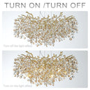 Axyaa Crystal Sun Chandelier: High-End Nano Electroplated Suspension Lamp for Elegant Lighting