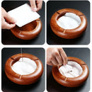 Axyaa Solid Wood Cigar Ashtray for Hotels and Restaurants