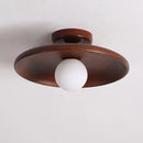 Axyaa Japanese Style Wood LED Ceiling Light for Living Room and Bedroom