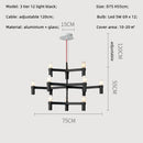 Axyaa Metal Pendant Chandelier: Modern Luxury G9 LED Lighting Fixture