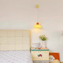 Axyaa Nordic LED Wall Light: Adjustable Glass Bedside Lamp with Pull Chain Switch