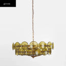 Axyaa Retro Glass Pendant Light for Designer Restaurant, Postmodern Luxury Lighting