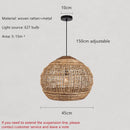 Axyaa Wind Vine Weaving Chandelier: Retro Countryside Lighting for Southeast Asian Style