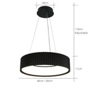 Axyaa Circular Ripple Design Pendant Lights for Dining Tables Bedrooms