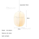 Axyaa Silk Wabi Sabi Pendant Lamps: Nordic Japanese Style for Kitchen Living Room Staircase