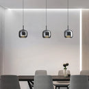 Axya Smoke Grey Glass Pendant Lights LED Hanging Minimalist Lighting