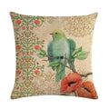 Axyaa Retro Print Linen Cushion Cover - 45*45cm