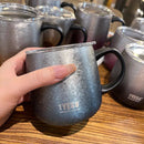 Axyaa Stainless Steel Gradient Coffee Cup with Handle and Lid