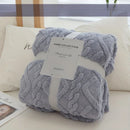 Axyaa Space-Themed Knitted Throw Blanket: Soft Milk Velvet Cozy Flannel Stripe Pattern