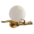 Axyaa Copper Marble Wall Lamp: Wabi-Sabi Style Zen Lighting for Bedroom, Balcony, or Staircase