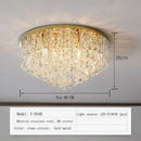 Axyaa Modern Crystal Ceiling Lamp with LED Lighting Fixtures
