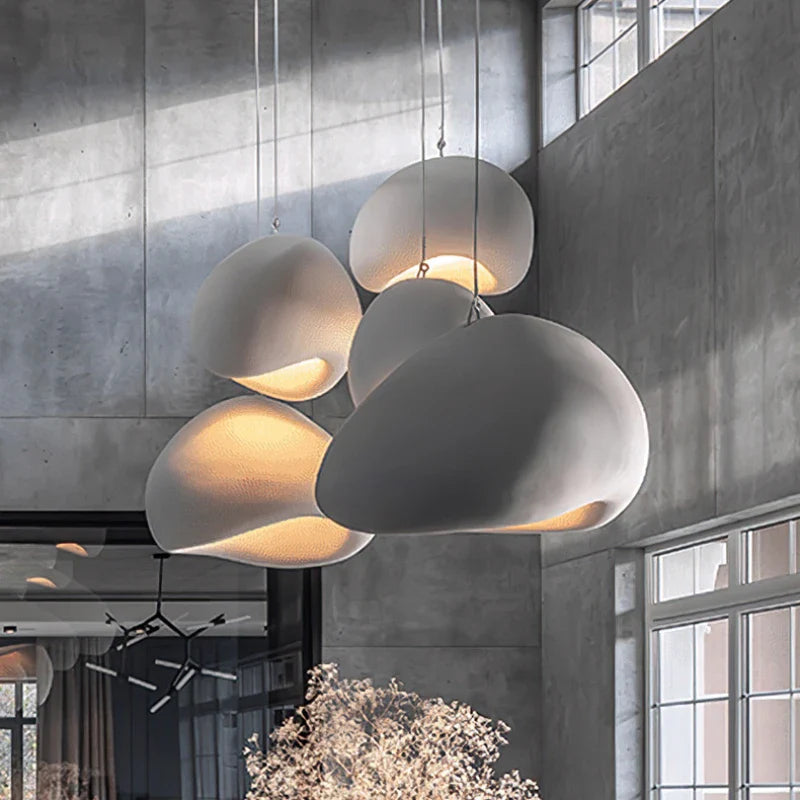 Axyaa Modern Wabi Sabi LED Pendant Chandelier for Living Dining Bedroom Loft