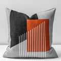Soft Chenille Geometric Cushion Cover 45x45 for Neutral Home Decor - Axyaa