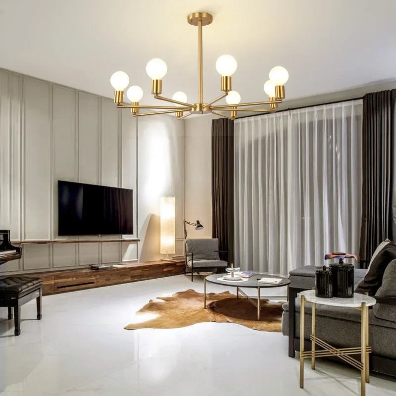 Axyaa Modern Chandelier Ceiling Lamp for Home Lighting - E27 Mounted Bedroom Dining Room Light