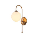 Axyaa Modern LED Wall Lamp for Living Bedroom, Minimalist Iron Sconce