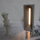 Axya Concrete Desk Lamp: Minimalist Dimmable Night Light for Bedroom