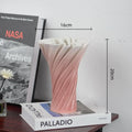 Axyaa Geometric Gradient Ceramic Vase for Home Decor