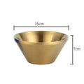 Axyaa Double Layer V-Shaped Stainless Steel Salad Bowl Soup Bowls