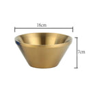 Axyaa Double Layer V-Shaped Stainless Steel Salad Bowl Soup Bowls