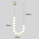 Axyaa Nordic Stair Chandelier | Pendant Lights for Living, Bedroom, and Dining Room