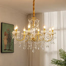 Axyaa Crystal Chandeliers Light for Living & Dining Room Luxe Ambiance