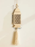 Ramadan Wooden Moon & Star Ornaments by Axyaa - Eid Decor & Ramadan Gift
