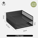 Axyaa Metal File Tray - Office Document Storage Rack
