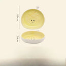 Axyaa Ceramic Bread Seasoning Underglaze Dish - Cute and Good-looking Plate for Sauces