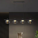 Axyaa Glass Chandelier Dining Room Pendant Lights Ceiling Lamps - Indoor Fancy Lighting