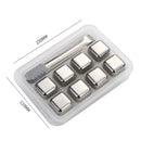 Axyaa Stainless Steel Ice Stones for Quick-freezing Beverages Cooling
