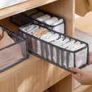 Axyaa Wardrobe Organizer Box Set for Clothes, Bras, Underwear, Socks - Breathable Mesh Bags