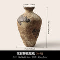 Axyaa Coarse Pottery Vase: New Chinese Wabi Sabi Style Rustic Decor for Home & Living Room