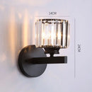Axyaa Gold Crystal Wall Lamp: Modern Nordic LED Light for Home Decor