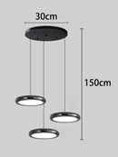 Axyaa Modern Chandelier Stair Pendant Lamp Living Room Interior Lighting