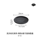 Axyaa Black & White Ceramic Tableware Set - Plates, Bowls, Japanese Luxury Dining Collection