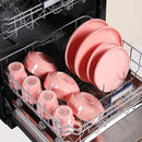 Axyaa Pink Porcelain Dinner Set 16/32/48-Piece Service for 4/8/12