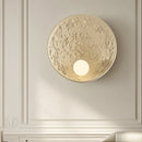 Axyaa High-End Retro White Bedside Wall Lamp with Milk White Glass Lampshade
