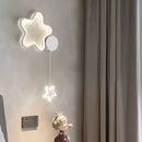 Axyaa Nordic LED Wall Lamp Cloud Star Moon Kids Bedroom Indoor Sconce